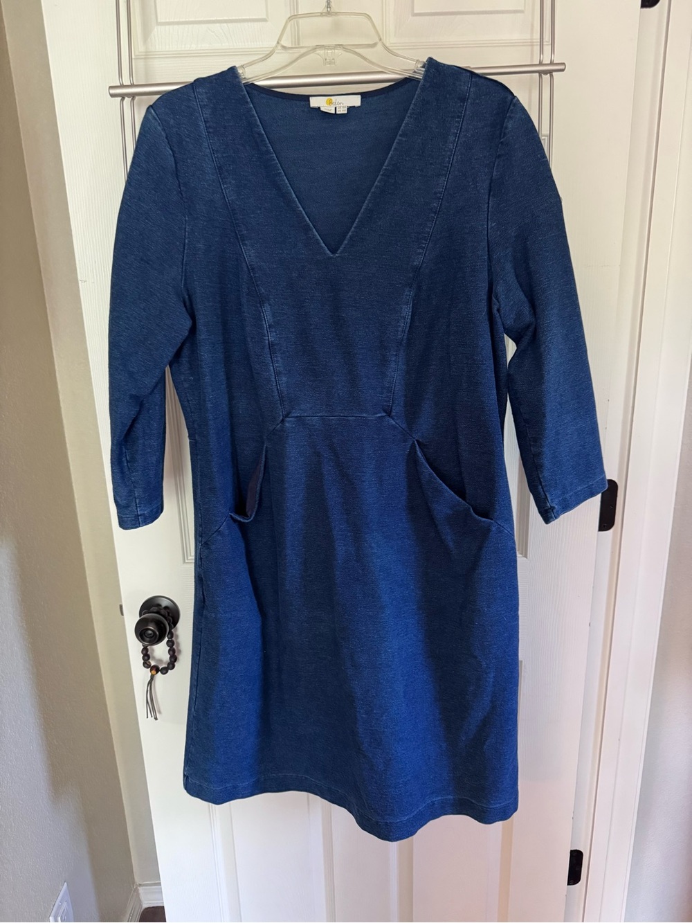 Boden Stretch Denim Midi Dress